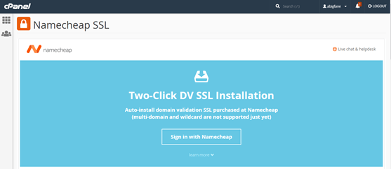 Two-Click DV SLL Installation
